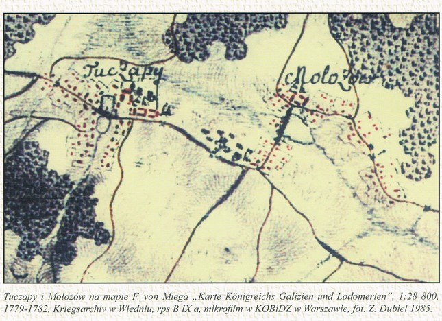 mapa Tuczapy  i Molozowem
