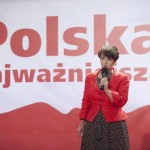 Kluzik-Rostkowska w słynnym czerwonym żakiecie [jaroslawkaczynski.info]