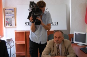 Sanocki w Stop Korupcji na konferencji prasowej fot. J. Gorzkowski