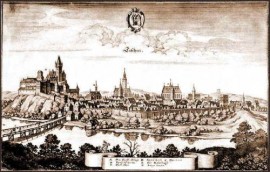 Cieszyn_merian widok miasta z 1640 r.