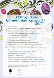 zaproszenie - konkurs - Górnośląskie Kroszonki - 04-03-2013