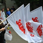 Flagi Solidarność - Tak dla Elektrowni