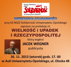zaproszenie - J. Wegner 26-11-2013