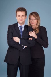 Jacek Wilk z żoną Magdą